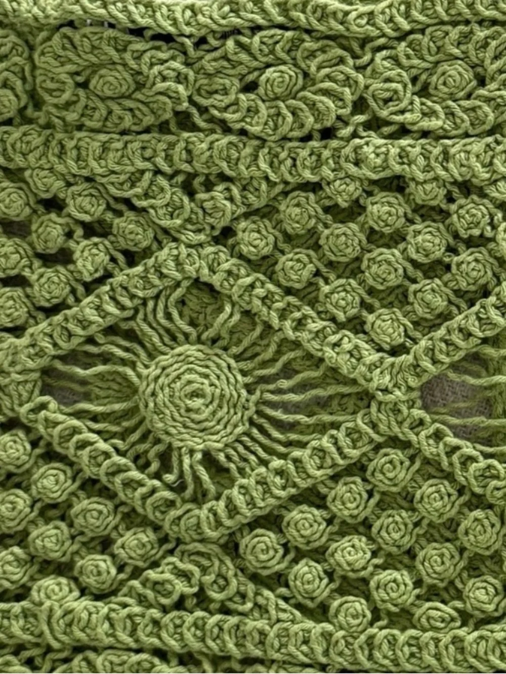 Zara Olive Green Crochet Crop Tank